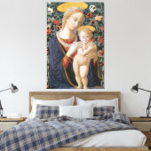 Gezegende Maagd Madonna en Kind Jesus Canvas Afdruk (Insitu (Slaapkamer))