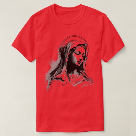 Gezegende Maagd Maria 2 T-shirt (Design voorkant)