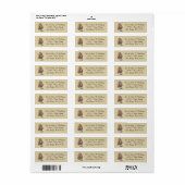 Gezegende Maagd Maria Baby Jesus Flowers Etiket (Full Sheet)