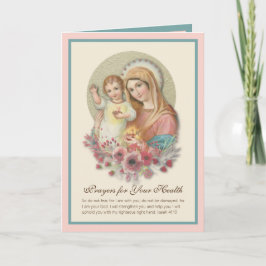 Gezegende Maagd Maria Baby Jezus Bloemen Beterscha Kaart