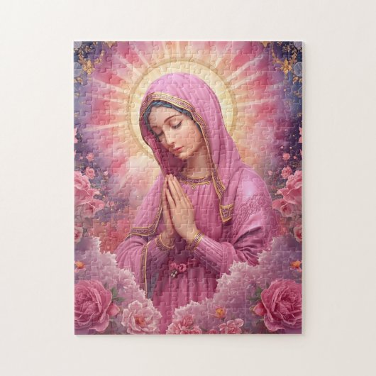Gezegende Maagd Maria Beeld Legpuzzel (Verticaal)