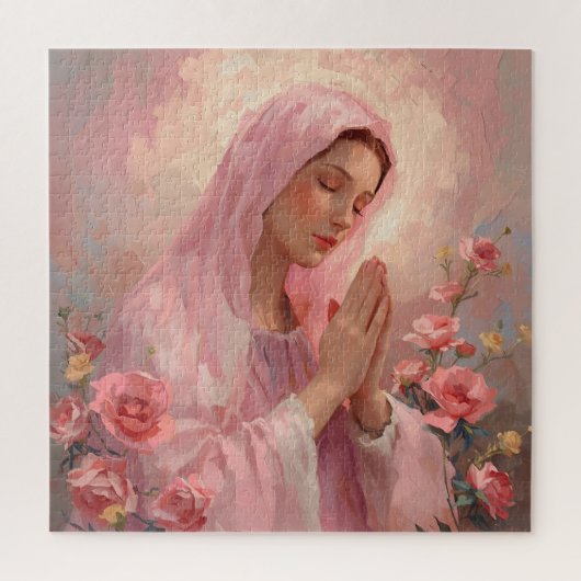Gezegende Maagd Maria Beeld Legpuzzel (Verticaal)