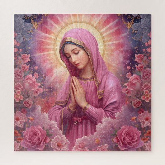 Gezegende Maagd Maria Beeld Legpuzzel (Verticaal)