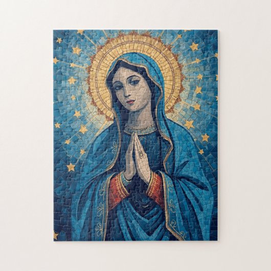 Gezegende Maagd Maria Beeld Legpuzzel (Verticaal)