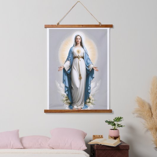 Gezegende Maagd Maria Christelijk Katholiek Hangend Wandkleed (Slaapkamer)
