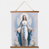 Gezegende Maagd Maria Christelijk Katholiek Hangend Wandkleed (Voorkant)