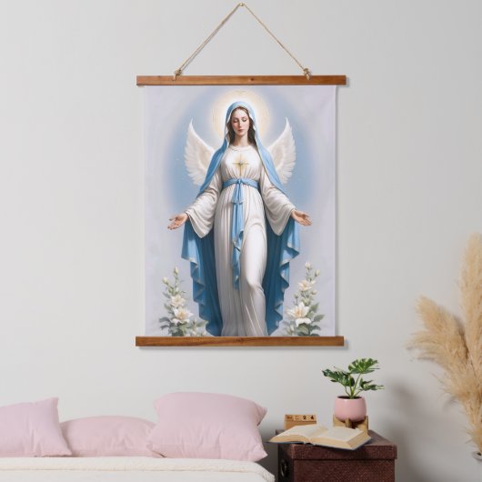 Gezegende Maagd Maria Christelijk Katholiek Hangend Wandkleed (Slaapkamer)