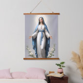 Gezegende Maagd Maria Christelijk Katholieke Hange Hangend Wandkleed (Slaapkamer)