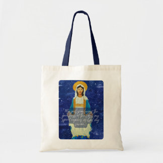 Gezegende Maagd Maria Christelijke Boodschappentas Tote Bag
