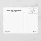 Gezegende Maagd Maria & de Roos Briefkaart (Achterkant)