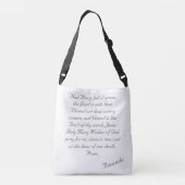 Gezegende Maagd Maria gepersonaliseerd Crossbody Tas (Achterkant)