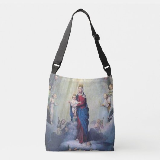Gezegende Maagd Maria gepersonaliseerd Crossbody Tas (Voorkant)