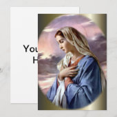 Gezegende Maagd Maria in de woestijn (Voorkant / Achterkant)