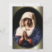 Gezegende Maagd Maria in het gebed (Voorkant)