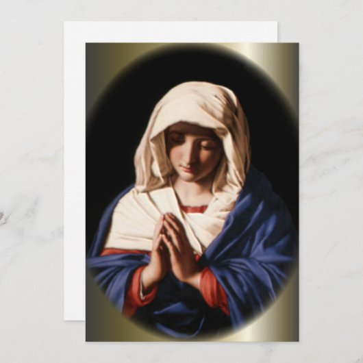 Gezegende Maagd Maria in het gebed (Voorkant / Achterkant)