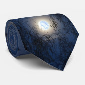 Gezegende Maagd Maria in het Moon Lite Forest Stropdas (Opgerold)
