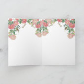 Gezegende Maagd Maria Jesus Katholieke Bloemen Kaart (Binnen)