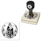 Gezegende Maagd Maria Jezus Engelen Rubberstempel (Gestempeld)
