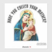 Gezegende Maagd Maria Jezus Religieus Vinyl Contou Sticker (Vel)