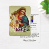 Gezegende Maagd Maria Katholieke begrafenis Memori Visitekaartje (Bureau)