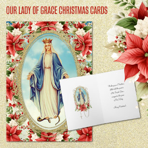 Gezegende Maagd Maria Katholieke Kerst Religieus Feestdagen Kaart
