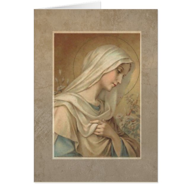 Gezegende Maagd Maria Katholieke Religieuze Daisie (Voorkant)