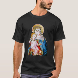 Gezegende Maagd Maria met Baby Jezus T-shirt
