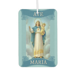 Gezegende Maagd Maria met Baby Kind Jezus Rozenkra Luchtverfrisser