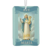 Gezegende Maagd Maria met Baby Kind Jezus Rozenkra Luchtverfrisser (Achterkant)