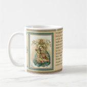 Gezegende Maagd Maria met Jezus Memorare gebeden Koffiemok (Links)