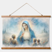 Gezegende Maagd Maria met Kinderen Hangend Wandkleed (Voorkant)