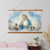Gezegende Maagd Maria met Kinderen Hangend Wandkleed (Slaapkamer)