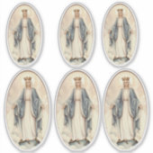 Gezegende Maagd Maria Miraculous Medaille Sticker (Voorkant)