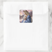 Gezegende Maagd Maria - Moeder Gods Vierkante Stic Vierkante Sticker (Tas)