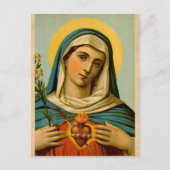 Gezegende Maagd Maria Portret Katholiek Briefkaart (Voorkant)