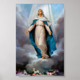 Gezegende Maagd Maria Poster