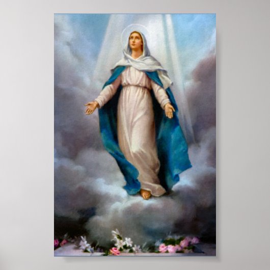 Gezegende Maagd Maria Poster (Voorkant)