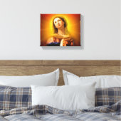 Gezegende Maagd Maria - Stralend en Briljant Canvas Afdruk (Insitu (Slaapkamer))