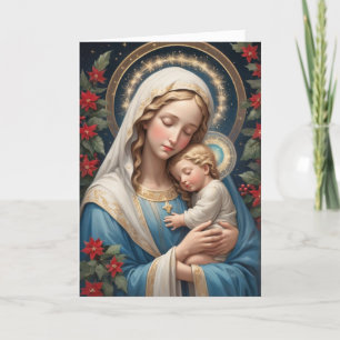 Gezegende Maagd Maria Traditioneel Katholiek Feestdagen Kaart