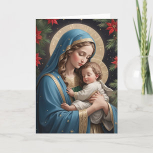 Gezegende Maagd Maria Traditioneel Katholiek Feestdagen Kaart