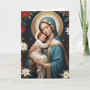 Gezegende Maagd Maria Traditioneel Katholiek Feestdagen Kaart