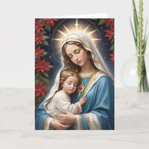 Gezegende Maagd Maria Traditioneel Katholiek Feestdagen Kaart