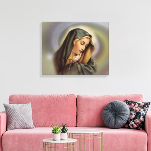 Gezegende Maagd Maria verpakt Canvas (Insitu (Woonkamer))