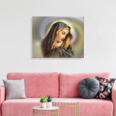 Gezegende Maagd Maria verpakt Canvas Afdruk (Insitu (Woonkamer))