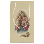 Gezegende Maagd Mary Baby Jesus Flowers Klein Cadeauzakje (Voorkant)
