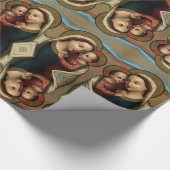 Gezegende Maagd Mary Christus Kind Kerstmis Cadeaupapier (Hoek)