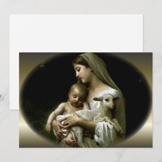 Gezegende maagd Mary Comfort Jesus (Voorkant / Achterkant)