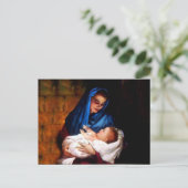 Gezegende Maagd Mary en Baby Child Jesus Briefkaart (Staand voorkant)