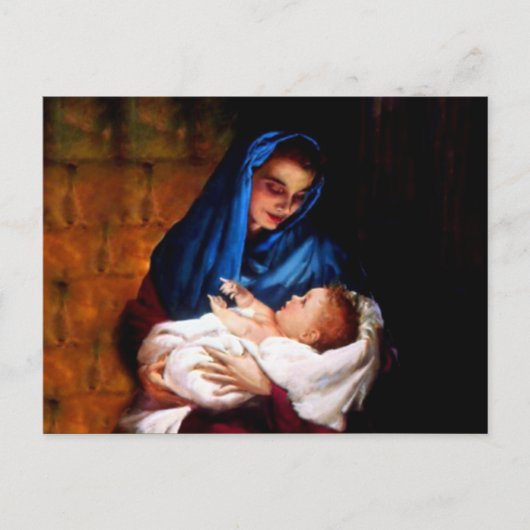 Gezegende Maagd Mary en Baby Child Jesus Briefkaart (Voorkant)