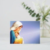 Gezegende Maagd Mary en Baby Child Jesus Briefkaart (Staand voorkant)